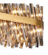 Lysander 24 Light G9 Ceiling Pendant Oblong Brass Smoke Item Weight: 22.65kg-9