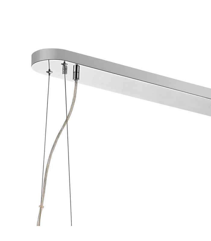 Lysander 24 Light G9 Ceiling Pendant Oblong Polished Nickel Amber Item Weight: 22.65kg-7