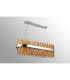 Lysander 24 Light G9 Ceiling Pendant Oblong Polished Nickel Amber Item Weight: 22.65kg-10
