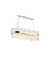 Lysander 24 Light G9 Ceiling Pendant Oblong Polished Nickel Clear Item Weight: 22.65kg-1