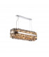 Lysander 24 Light G9 Ceiling Pendant Oblong Polished Nickel Smoke Item Weight: 22.65kg-5