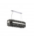 Lysander 24 Light G9 Ceiling Pendant Oblong Polished Nickel Smoke Item Weight: 22.65kg-6