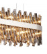 Lysander 24 Light G9 Ceiling Pendant Oblong Polished Nickel Smoke Item Weight: 22.65kg-9