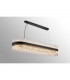 Lysander 36 Light G9 Ceiling Pendant Oblong Satin Black Clear Item Weight: 33.98kg-3