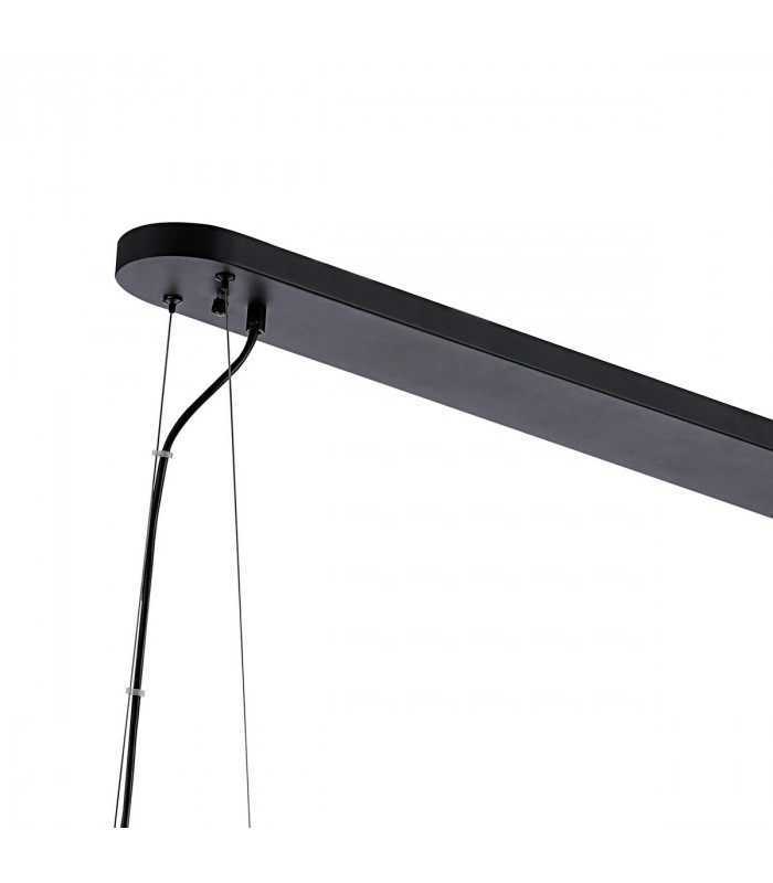 Lysander 36 Light G9 Ceiling Pendant Oblong Satin Black Clear Item Weight: 33.98kg-7