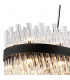 Lysander 36 Light G9 Ceiling Pendant Oblong Satin Black Clear Item Weight: 33.98kg-8