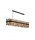 Lysander 36 Light G9 Ceiling Pendant Oblong Satin Black Smoke Item Weight: 33.98kg-1
