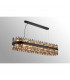 Lysander 36 Light G9 Ceiling Pendant Oblong Satin Black Smoke Item Weight: 33.98kg-3