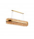 Lysander 36 Light G9 Ceiling Pendant Oblong Brass Amber Item Weight: 33.98kg-6