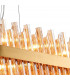 Lysander 36 Light G9 Ceiling Pendant Oblong Brass Amber Item Weight: 33.98kg-8