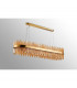 Lysander 36 Light G9 Ceiling Pendant Oblong Brass Amber Item Weight: 33.98kg-10