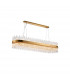 Lysander 36 Light G9 Ceiling Pendant Oblong Brass Clear Item Weight: 33.98kg-1