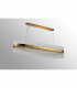 Lysander 36 Light G9 Ceiling Pendant Oblong Brass Clear Item Weight: 33.98kg-10