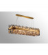 Lysander 36 Light G9 Ceiling Pendant Oblong Brass Smoke Item Weight: 33.98kg-3