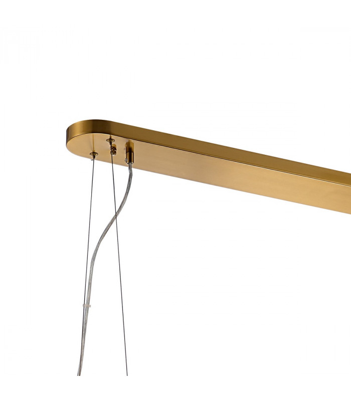Lysander 36 Light G9 Ceiling Pendant Oblong Brass Smoke Item Weight: 33.98kg-7