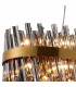 Lysander 36 Light G9 Ceiling Pendant Oblong Brass Smoke Item Weight: 33.98kg-8