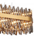 Lysander 36 Light G9 Ceiling Pendant Oblong Brass Smoke Item Weight: 33.98kg-9