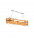 Lysander 36 Light G9 Ceiling Pendant Oblong Polished Nickel Amber Item Weight: 33.98kg-1