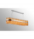 Lysander 36 Light G9 Ceiling Pendant Oblong Polished Nickel Amber Item Weight: 33.98kg-3