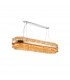 Lysander 36 Light G9 Ceiling Pendant Oblong Polished Nickel Amber Item Weight: 33.98kg-5