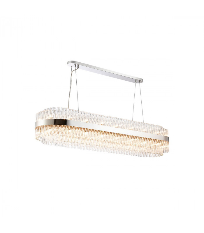 Lysander 36 Light G9 Ceiling Pendant Oblong Polished Nickel Clear Item Weight: 33.98kg-5
