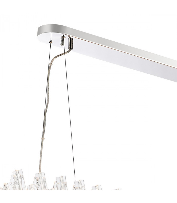 Lysander 36 Light G9 Ceiling Pendant Oblong Polished Nickel Clear Item Weight: 33.98kg-7