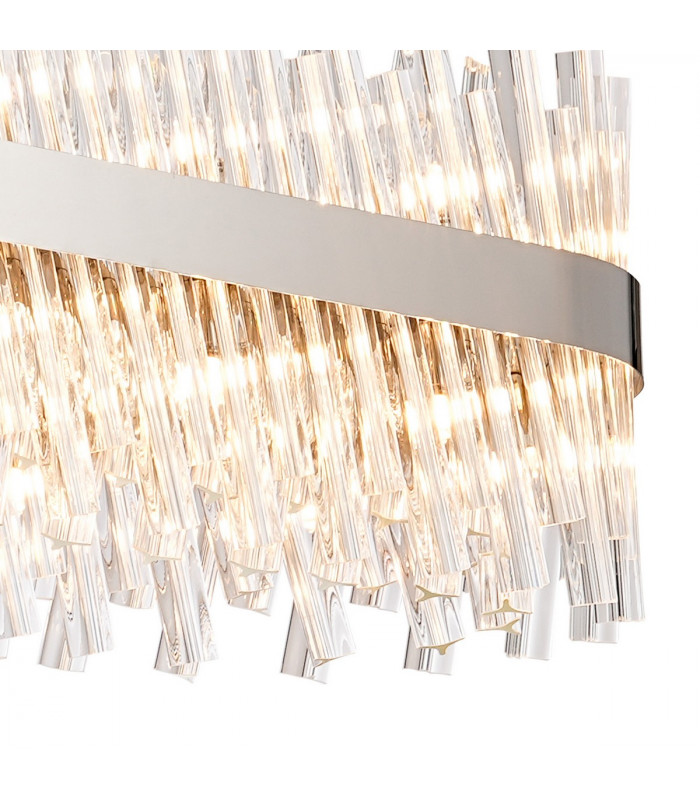Lysander 36 Light G9 Ceiling Pendant Oblong Polished Nickel Clear Item Weight: 33.98kg-9