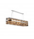 Lysander 36 Light G9 Ceiling Pendant Oblong Polished Nickel Smoke Item Weight: 33.98kg-1