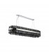 Lysander 36 Light G9 Ceiling Pendant Oblong Polished Nickel Smoke Item Weight: 33.98kg-6