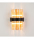 Lysander 4 Light G9 Wall Lamp Satin Black Amber-3