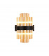 Lysander 4 Light G9 Wall Lamp Satin Black Amber-5