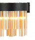 Lysander 4 Light G9 Wall Lamp Satin Black Amber-8