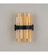 Lysander 4 Light G9 Wall Lamp Satin Black Amber-9