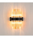 Lysander 4 Light G9 Wall Lamp Satin Black Amber-10