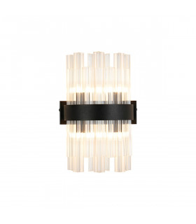 Lysander 4 Light G9 Wall Lamp Satin Black Clear-1