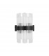 Lysander 4 Light G9 Wall Lamp Satin Black Clear-4