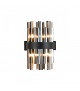 Lysander 4 Light G9 Wall Lamp Satin Black Smoke-1