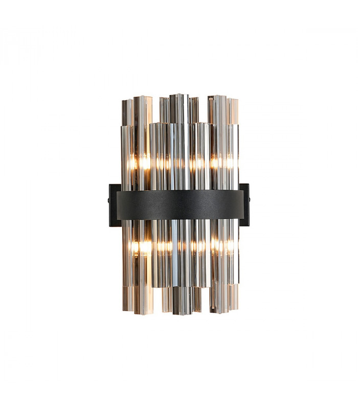 Lysander 4 Light G9 Wall Lamp Satin Black Smoke-1