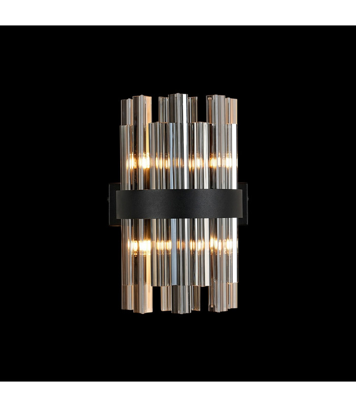 Lysander 4 Light G9 Wall Lamp Satin Black Smoke-3
