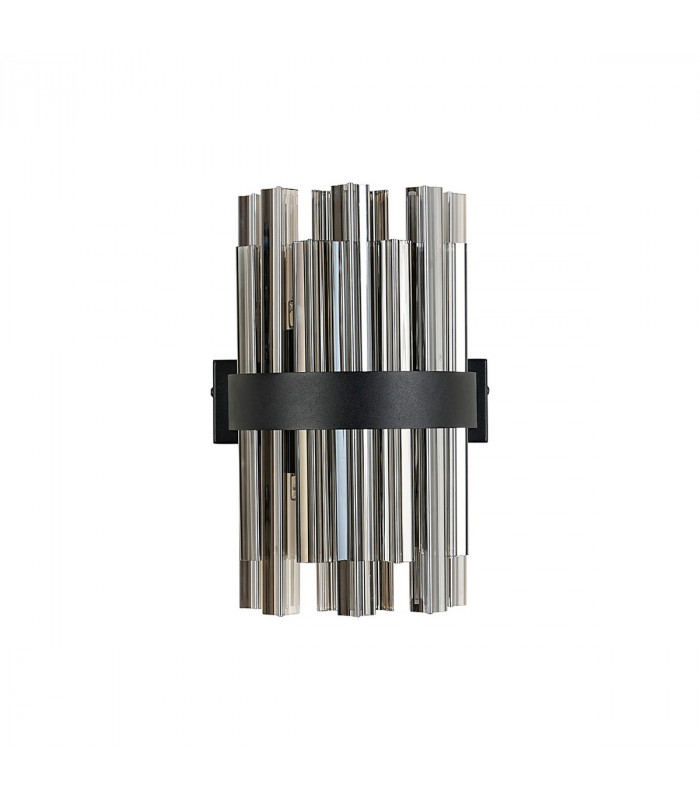 Lysander 4 Light G9 Wall Lamp Satin Black Smoke-4