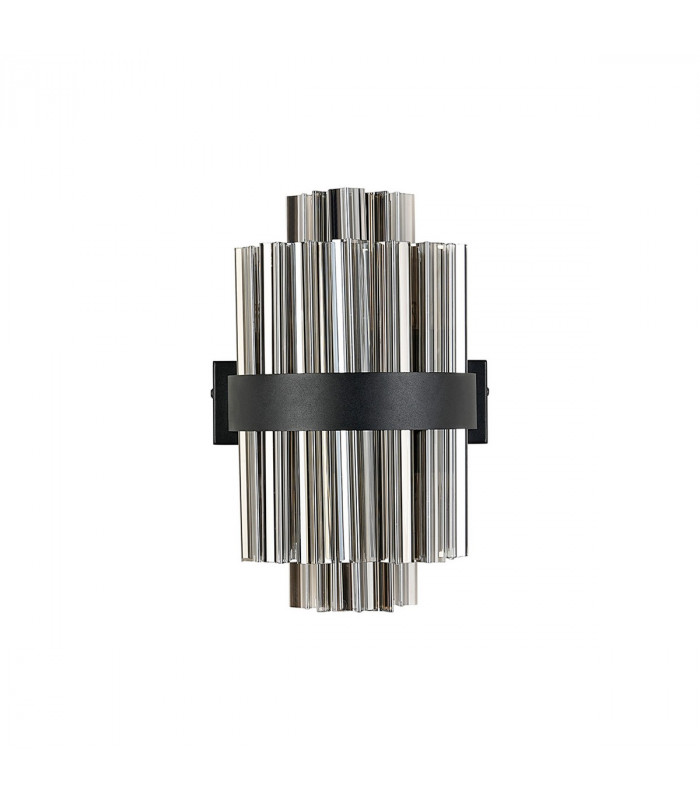 Lysander 4 Light G9 Wall Lamp Satin Black Smoke-6
