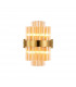 Lysander 4 Light G9 Wall Lamp Brass Amber-5