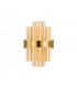 Lysander 4 Light G9 Wall Lamp Brass Amber-6