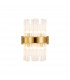 Lysander 4 Light G9 Wall Lamp Brass Clear-1