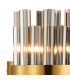 Lysander 4 Light G9 Wall Lamp Brass Smoke-7