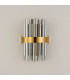 Lysander 4 Light G9 Wall Lamp Brass Smoke-9