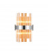 Lysander 4 Light G9 Wall Lamp Polished Nickel Amber-1