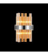 Lysander 4 Light G9 Wall Lamp Polished Nickel Amber-3