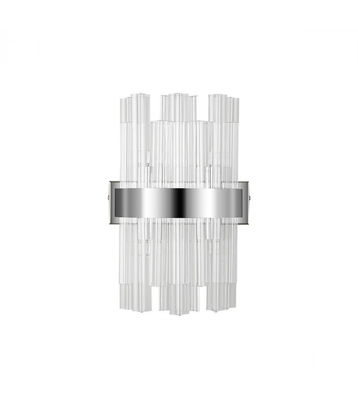 Lysander 4 Light G9 Wall Lamp Polished Nickel Clear-4