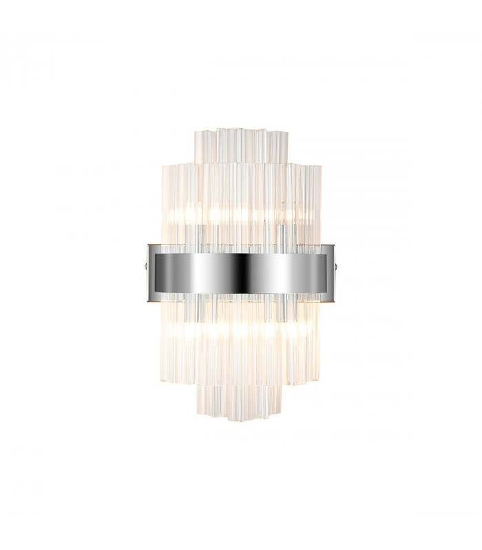Lysander 4 Light G9 Wall Lamp Polished Nickel Clear-5